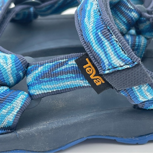 Teva Kid's 11 Hurricane XLT 2 Sandal Delmar Sea Blue Wave 1019390Y Waterproof - Picture 3 of 12